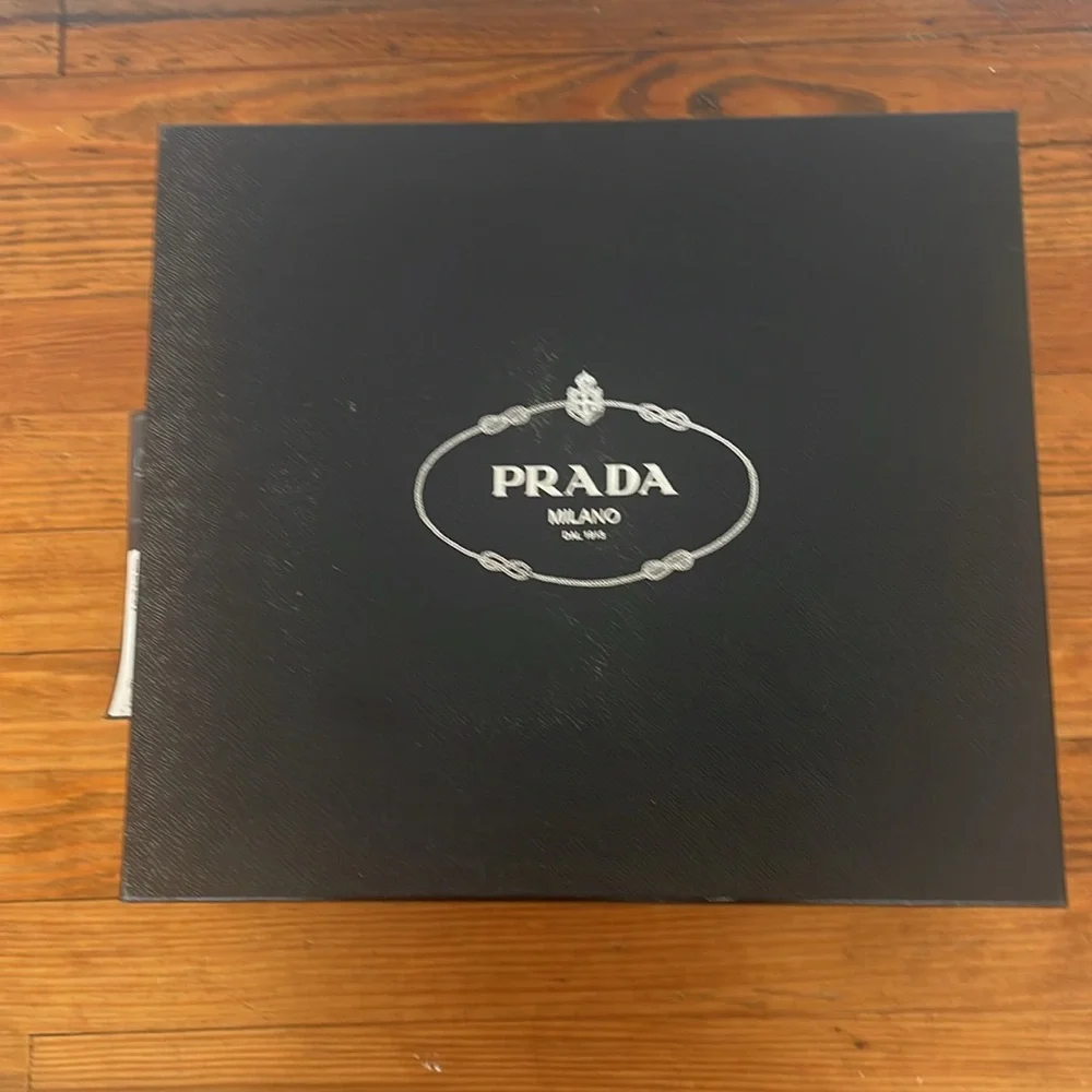 PRADA AUTHENTIC BLACK SUEDE BOOTS, Size 38.5, Like New - Picture 2 of 13